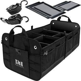 Trunkcratepro Premium多隔间可折叠便携式行李箱组织者