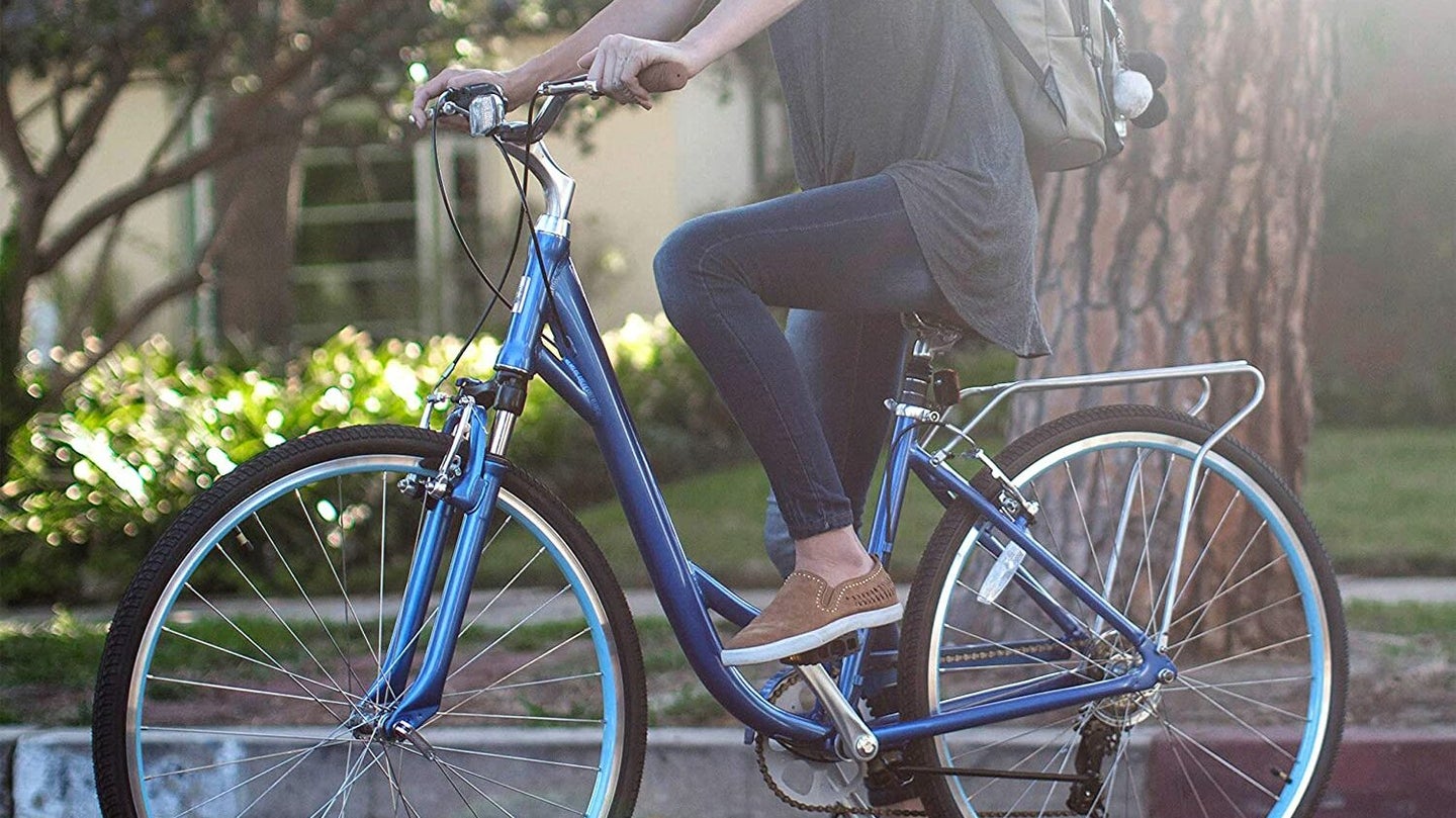 最佳蓝色女性舒适自行车
